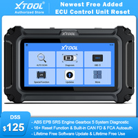 XTOOL D5S Car Diagnostic Tools 5 System Auto OBD2 Scanner 16+ Reset Lifetime Free Update ECU Reset ABS EPB SRS Engine AT Scanner