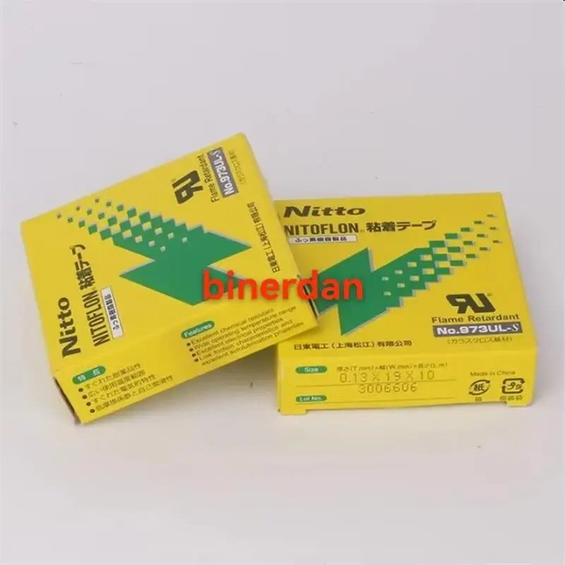 973UL 10Pcs DENKO Tape High Temperature Resistant Adhesive NITOFLON Waterproof Electrical Tape Original Genuine Product