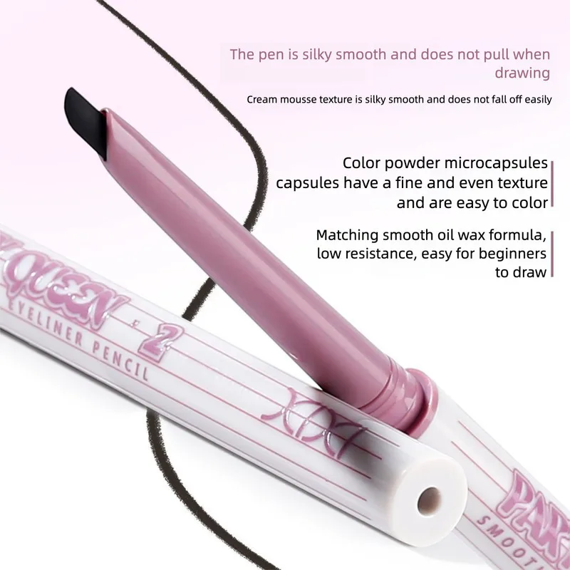 2本パック XIXI 極細刃 フラットアングル アイライナー ジェルペン 防水 汗に強い 長持ち にじみにくい 初心者向け