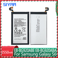 SIYAA 2550mAh EB-BG920ABE EB-BG920ABA Battery For Samsung Galaxy S6 G9200 G9208 G9209 G920F G920 G920V/T/F/A/I Phone Batteria