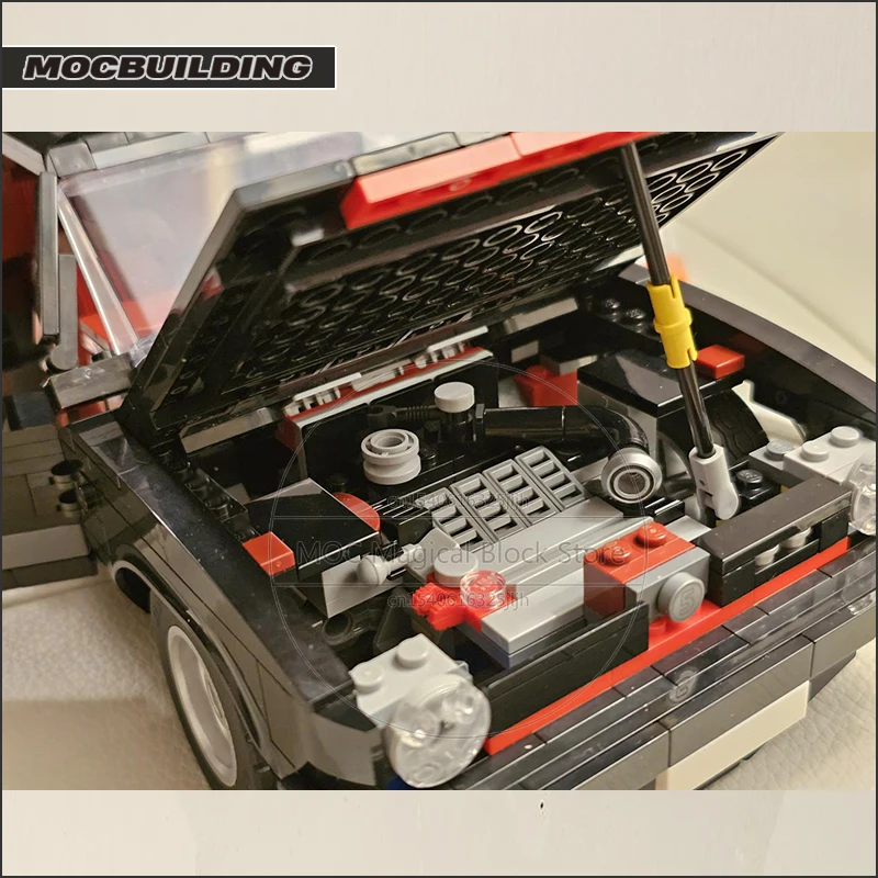 1:13 Scale MOC Building Blocks GTI MK1 Classic Car Technology Bricks DIY Assembly Creative Collection Toy Xmas Gift