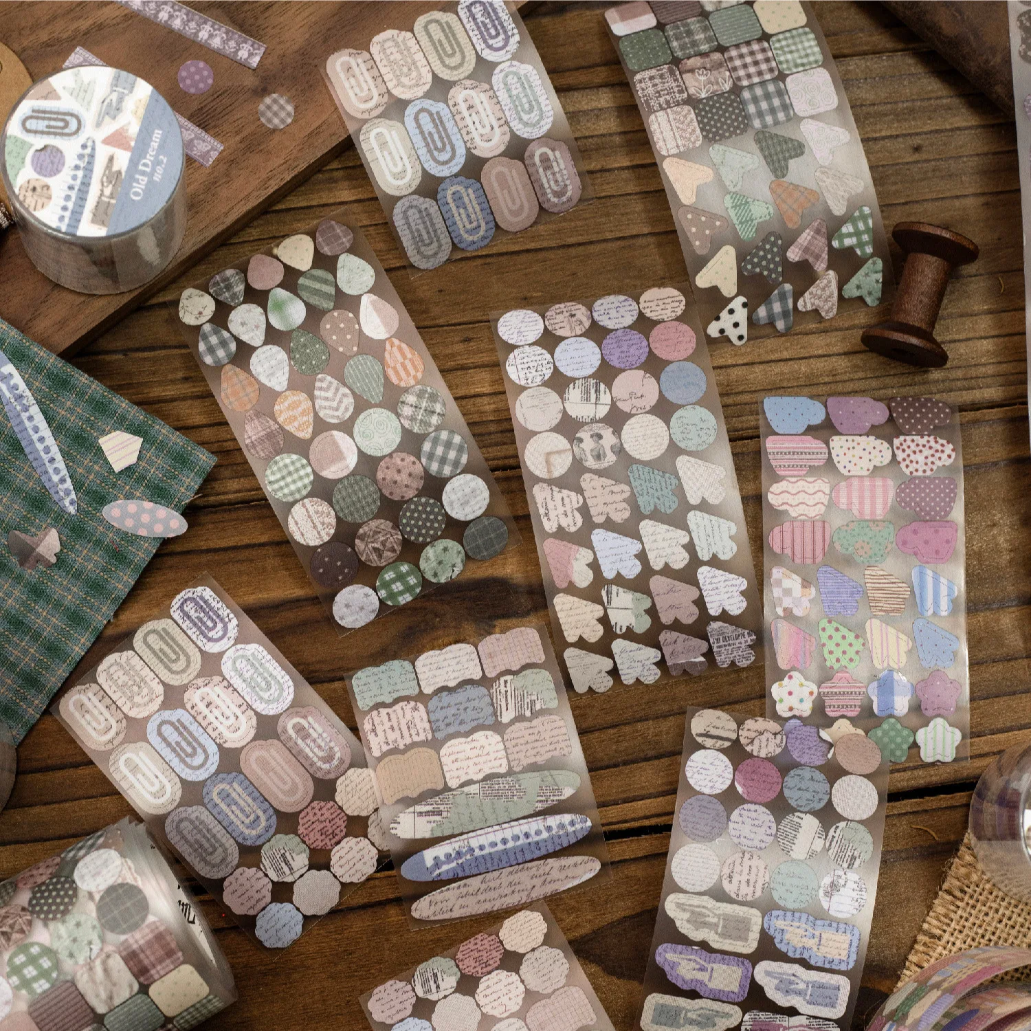 1pcs/1lot Decorative Adhesive Tapes Old dreams Junk Journal Japanese Masking Scrapbooking Stickers