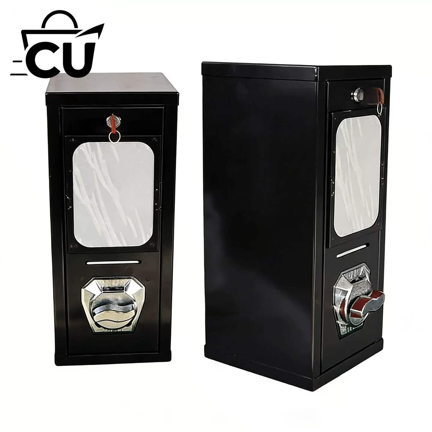 Mini Vending Machine Tattoo Sticker Cardboard Vending Device Arcade Slot Machine with Currency Notes Set