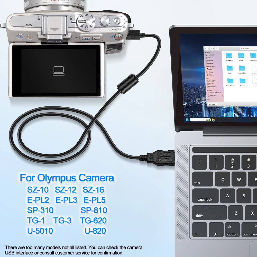 CB-USB5 CB-USB6 12Pin Camera USB Data Cord Cable For Olympus SZ-10