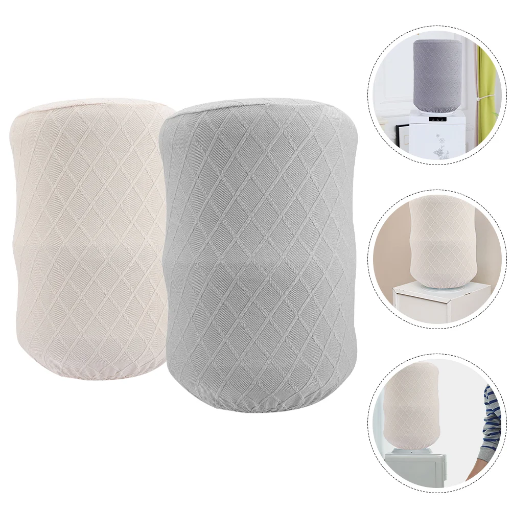 2 Pcs Collapsible Bucket Cover Water Cooler Reusable Barrel Elastic Cloth Buckets