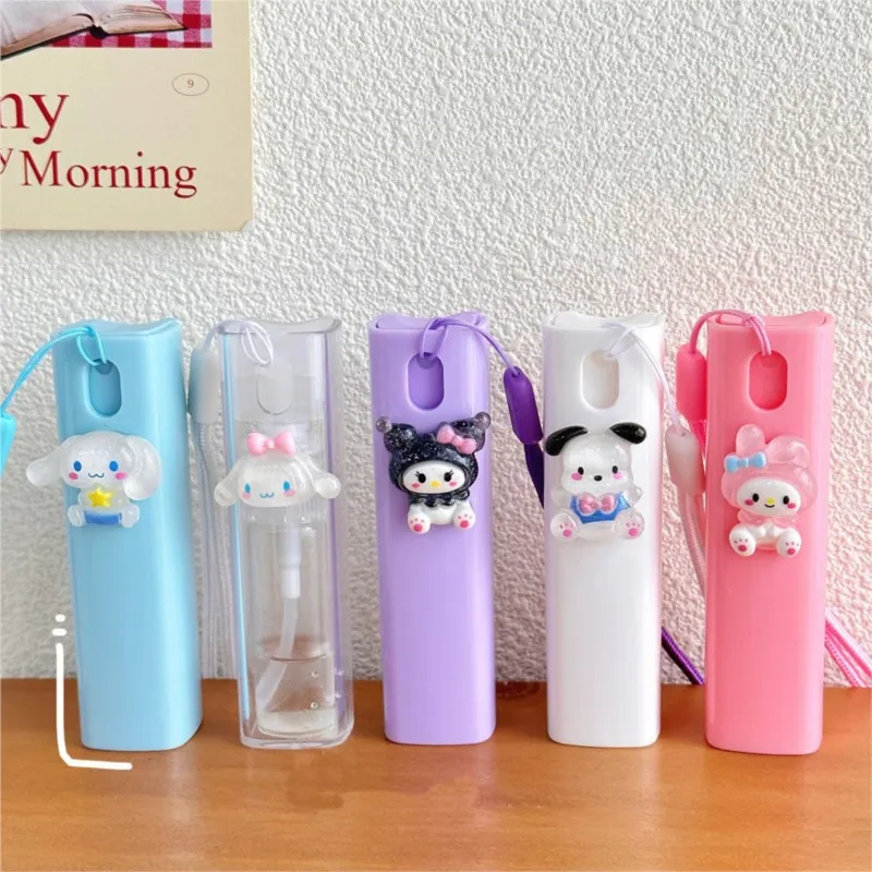 Cartoon Sanrio Spray Bottle kawaii Cinnamoroll My Melody Kuromi Travel portable cosmetics Perfume Press Bottled Girl heart Gift