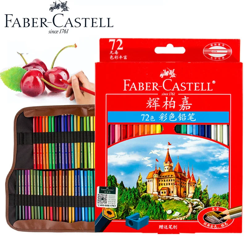 Imagem -06 - Faber Castell-óleo Lápis de Cor Profissional Desenhado à Mão Iniciante Esboço de Chumbo Art Supplies