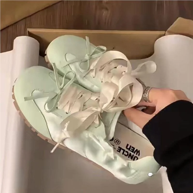 

Ретро легкие повседневные балетки для женщин, туфли-балетки с узлом, новинка осени 2024, универсальные винтажные туфли Deqin