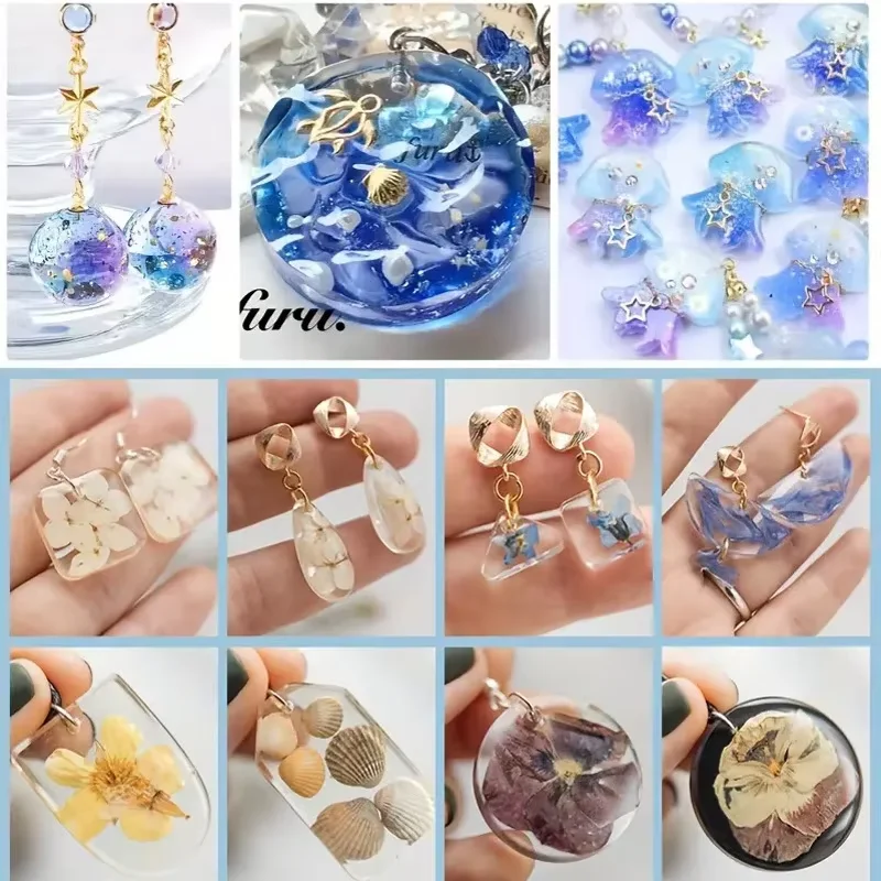 100g UV Resin Clear,Hard,Upgraded Crystal Clear Epoxy Resin Up Premixed UV Cure Resin for Craft Jewelry Making view 5