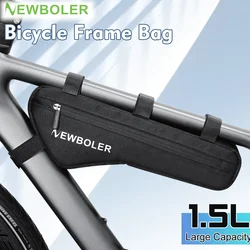 NEWBOLER 1.5LBicycle Bag Bike Front Tube Frame Bag Triangle Pouch MTB Cycling Bag Pannier Packing Pouch Accessories