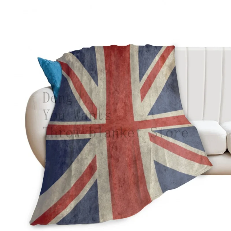 Union Jack Duvet Cover Throw Blankets Soft Flannel Fleece Warm Blanket Bed Couch Camping Travel