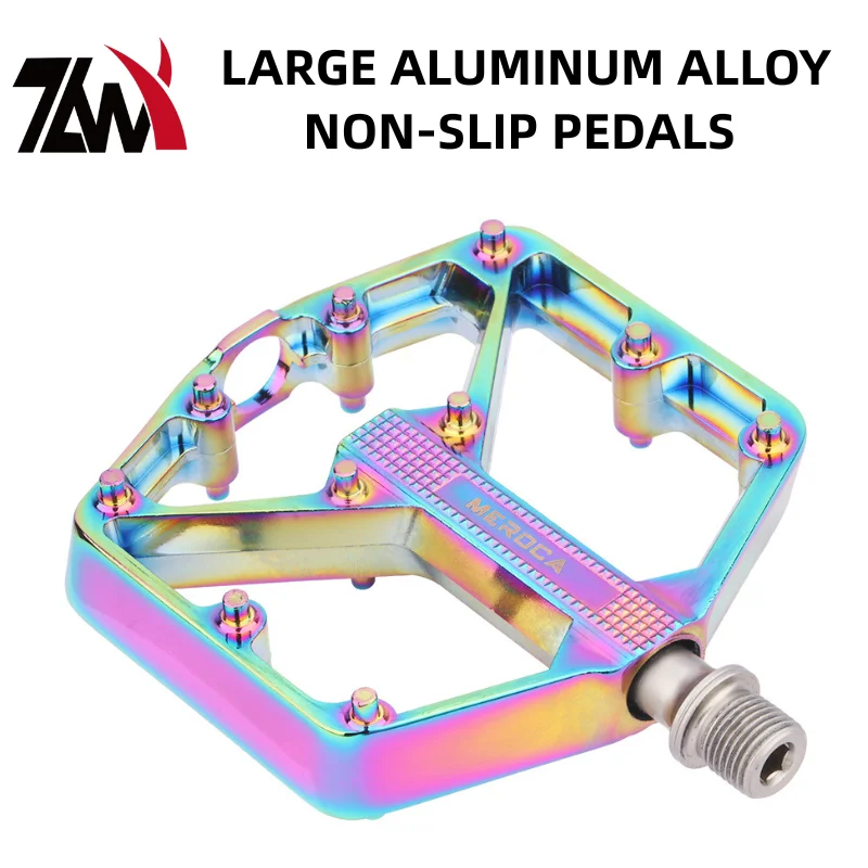 

Сверхлегкие красочные велосипедные педали с герметичными подшипниками DU, ось Chromoly, нескользящая платформа из алюминиевого сплава для езды на велосипеде MTB/дорога/BMX