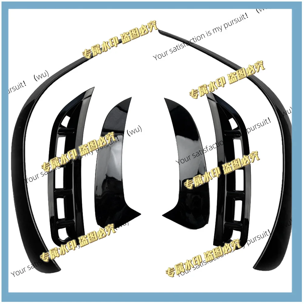 Pack of 6 for Mercedes-Benz GLE W167 2020 AMG model, front/rear bumper split spoiler lip trim