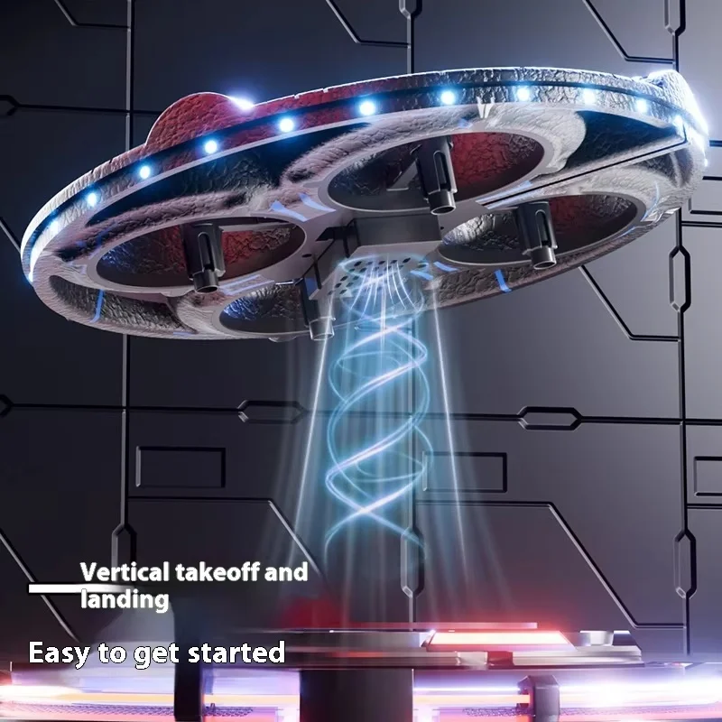 Quadcopter UFO Remote Control Toy for Kids 4-Axis Aerobatics Flying Saucer with High-Resistance Hovering Feature Perfect Gift