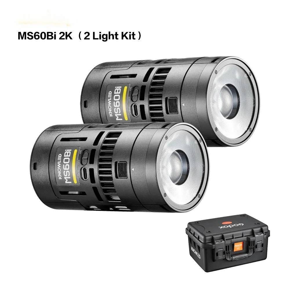

KNOWLED MS60Bi 2K Kit Bi-Color Two Light Crafted for Creatives Film Film Video Shooting Broadcast Video Production