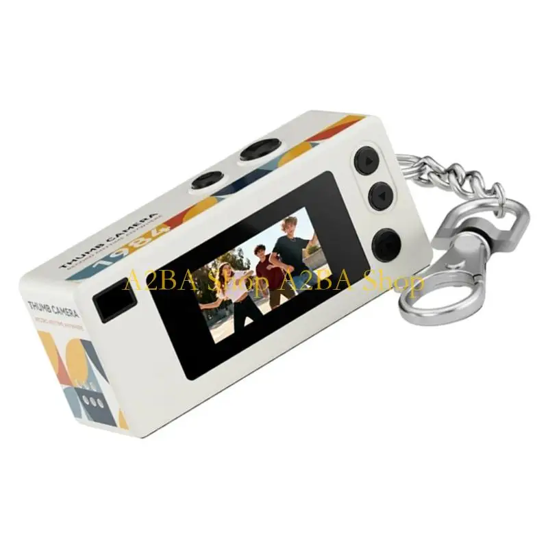 A2BA Mini Digital Camera G65 Small Thumb Size Body With Lanyard For Key hoop Bag Decor 1080P Full 720p Video Recording Creative