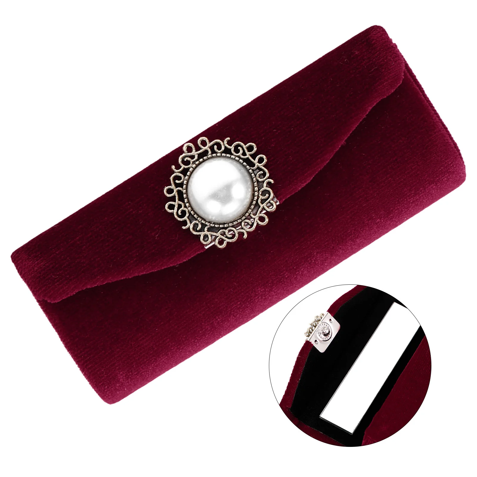 Caja de lápiz labial individual, estuche ligero para lápiz labial con espejo, organizador de almacenamiento de maquillaje portátil, soporte para brillo de labios para mujer