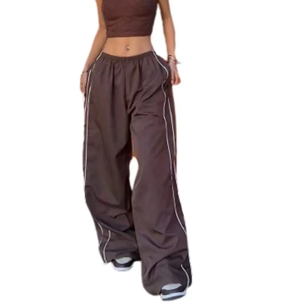 Streetwear Lässige Lange Hosen für Damen Europäisch-Amerikanischer Spicy Girl Stil Neue Kordelzug-Hose mit Elastischem Bund in Mehreren Farben Modische Hosen – Detail 5