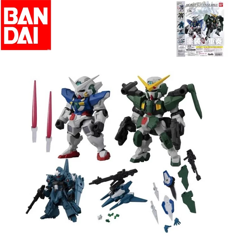 

Bandai Original Genuine GUNDAM Gashapon MOBILE SUIT ENSEMBLE Ensemble 15 Exusiai Anime Figure Assembly Model Gifts For Children