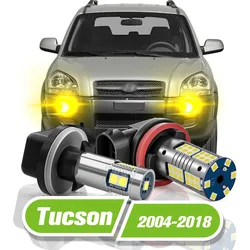 Luz LED antiniebla para Hyundai Tucson, lámpara de 2 piezas, 2004-2018, 2006, 2007, 2008, 2009, 2010, 2011, 2012, 2013, 2014, 2015, 2016, 2017, accesorios