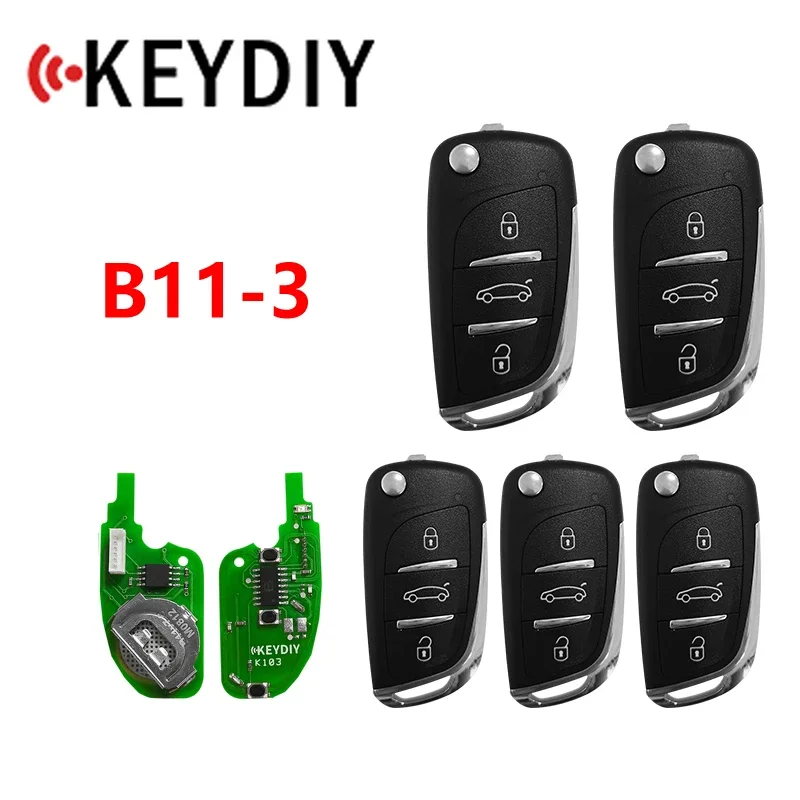 

KEYDIY 5 шт. B Series B11-3 3 кнопки Универсальный KD дистанционный ключ для KD900/KD200/URG200 программатор ключей