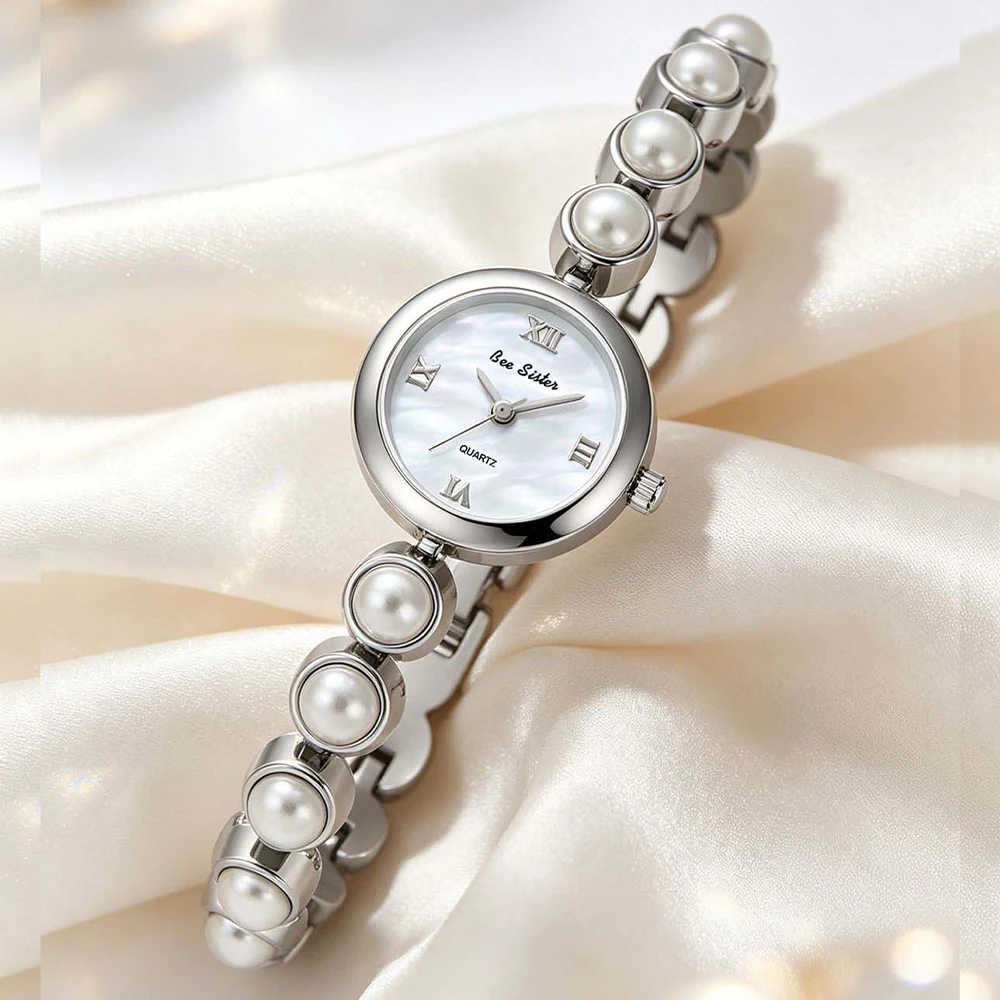 BS New Women's Quartz Wristwatch Luxury-Style Imitation Pearl Watch for the Sophisticated Woman reloj para mujer FA1877