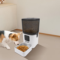 Automatic Pet Food Dispenser, 6L Capacity, APP-Controlled, Dual Power Supply, with USB Cable, for cats, dogs, rabbits, small pet