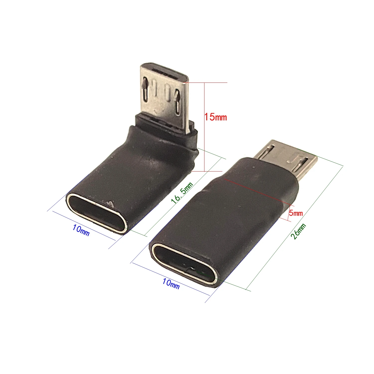 Adaptador USB 3,1 tipo C macho a Micro USB hembra, convertidor tipo C, conector de USB-C para V8 para teléfono Android Oneplus