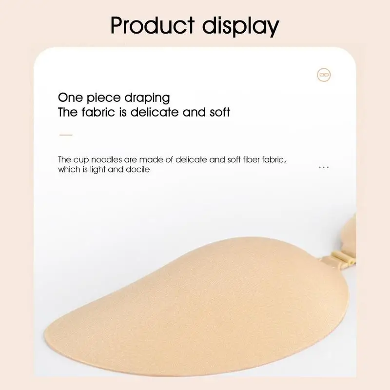 Backless Strapless Bra Silicone Strapless Reusable Bra Adhesive Push-up Dress Bra Mango Cup Design Bra For Backless Dress