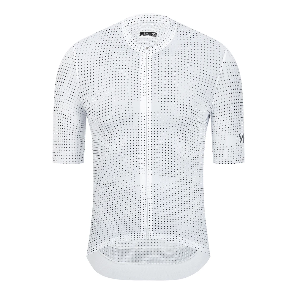 YKYWBIKE UPF 50+ Herren Kurzarm-Radtrikot Nahtloses Rennrad-Shirt Fahrrad MTB Langarm-Radkleidung Atmungsaktiv – Detail 9