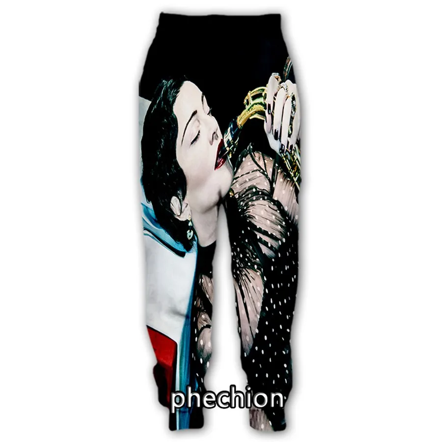 phechion  Men/Women  3D Printed Madonna Casual Streetwear Men Loose Sporting Long Trousers K207