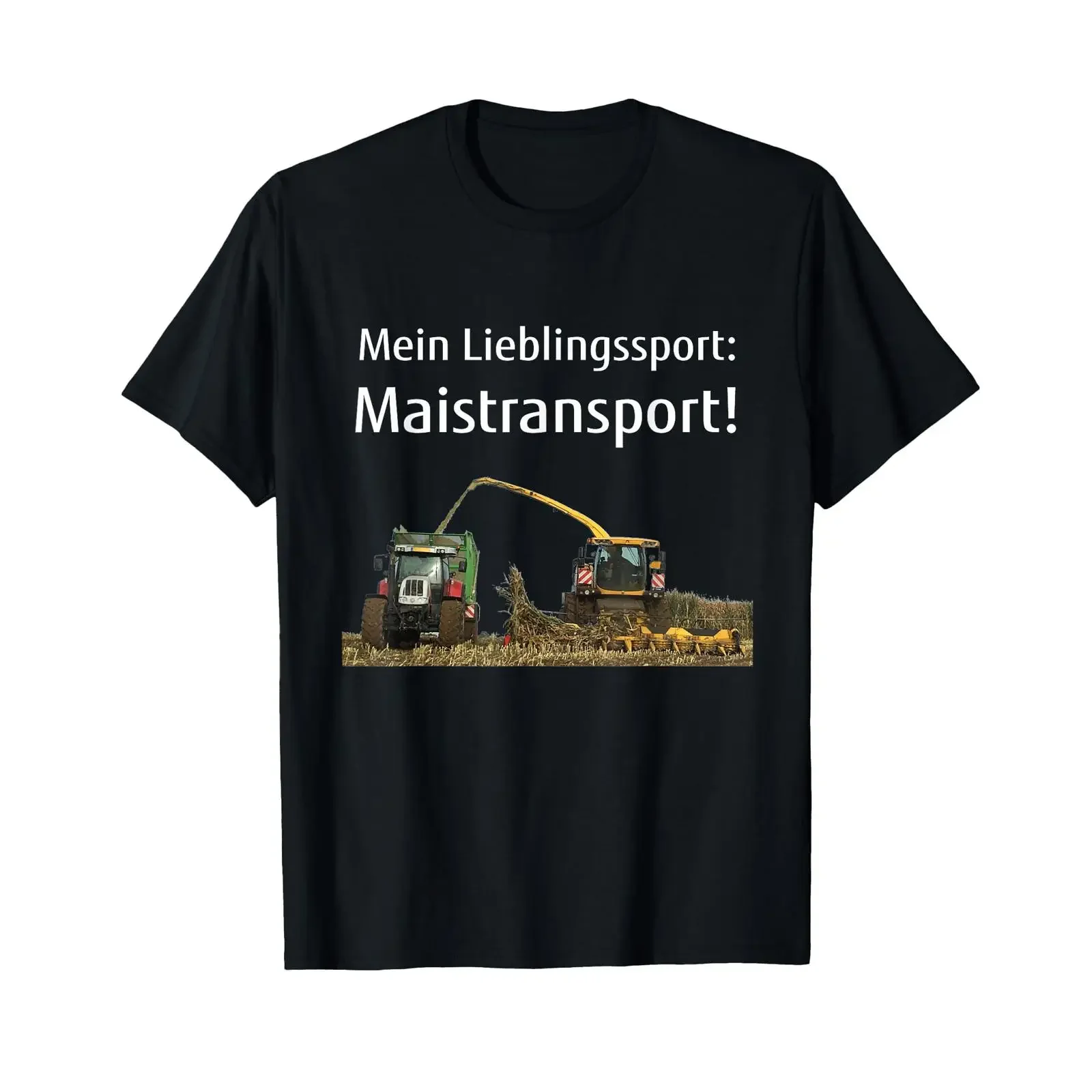 Corn Shredding Farmers Agriculture Maistransport T Shirt vintage Washed Soft Casual Versatile Comfortable streetwear Unisex