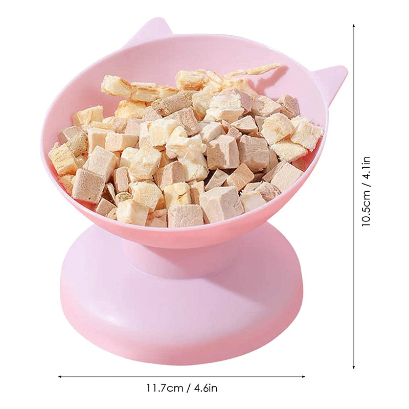 Tilted Elevated Cat Bowl Plastic Cat Dog Bowl Dish Anti Vomiting Pet Food Water Feeder Raised Dog Bowl Pet Accessories