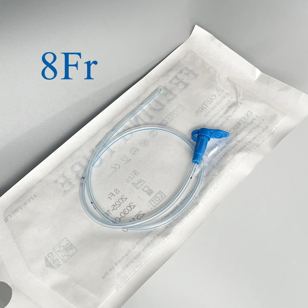 20PCS Pet Dog Cat Nasogastric Feeding Naso-Esophageal Tube Placement NE Single Use Place Round Closed Tip  Nutritional Support