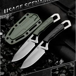 1pc-Wilderness Adventure Knife, Outdoor Defense Knife,High Hardness Carrying Knife, Outdoor EDC Knife, Mini Necklace Knife