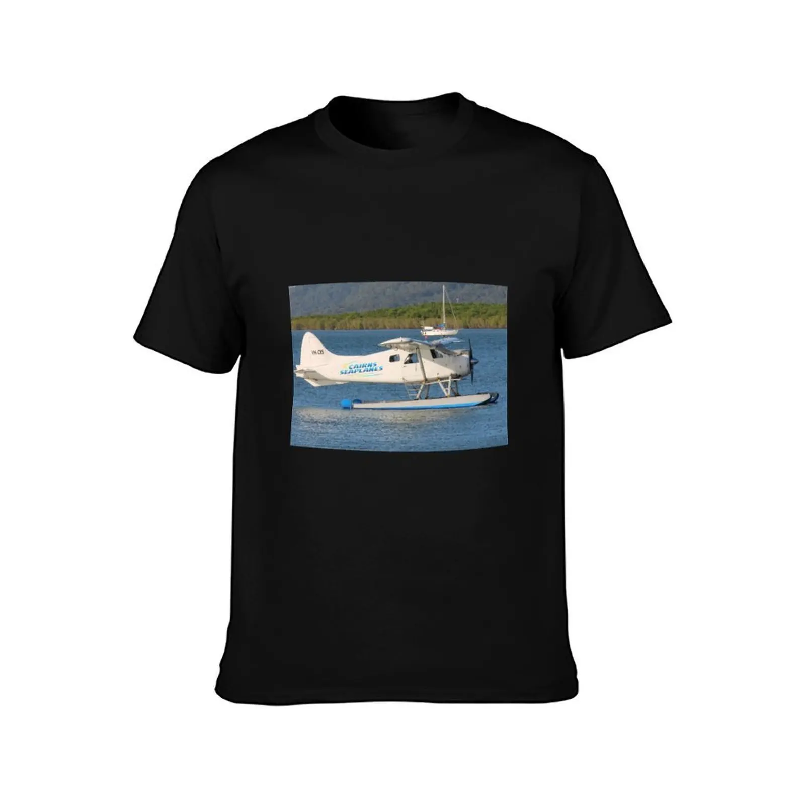 VH-CXS DHC2 BEAVER CAIRNS T-Shirt, Summer Casual Cotton Tee, Oversized Streetwear Tops, Vintage Graphic Print, Unisex Men Women