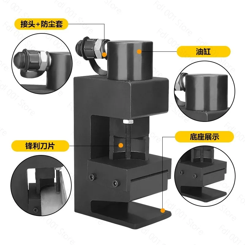 Hydraulic Chamfering Machine for Angle Iron Steel Bar Rounding Edge Cutting Separated Cutter Easy Operation