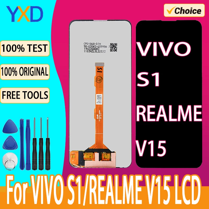 LCD Display For VIVO S1 LCD Display Touch Screen Digitizer Assembly For VIVO S1 Realme V15 LCD Screen Replacement