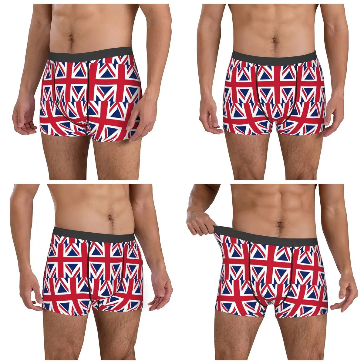 Boxer Underpants Shorts Flag Of The United Kingdom Panties Men's Comfortable Underwear for Homme Man Boyfriend Gift