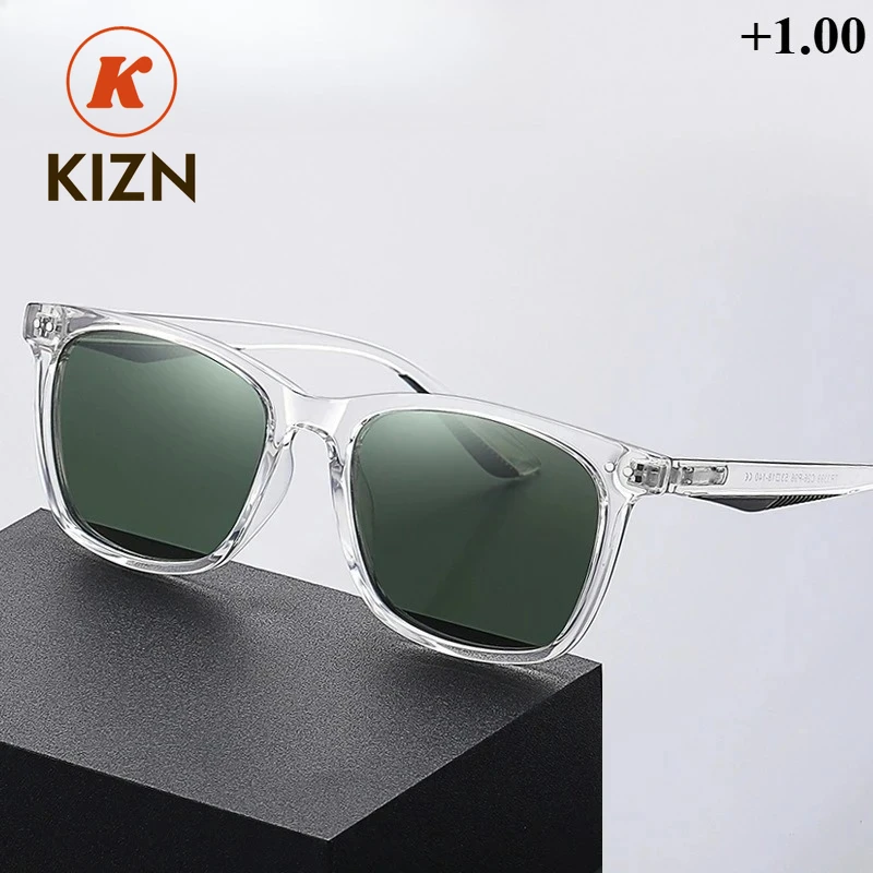 

KIZN +50+100+125+150+175+200 Polarizing Farsightedness Sunglasses Tr90 Optical Prescription Astigmatism Correction Glasses Custo