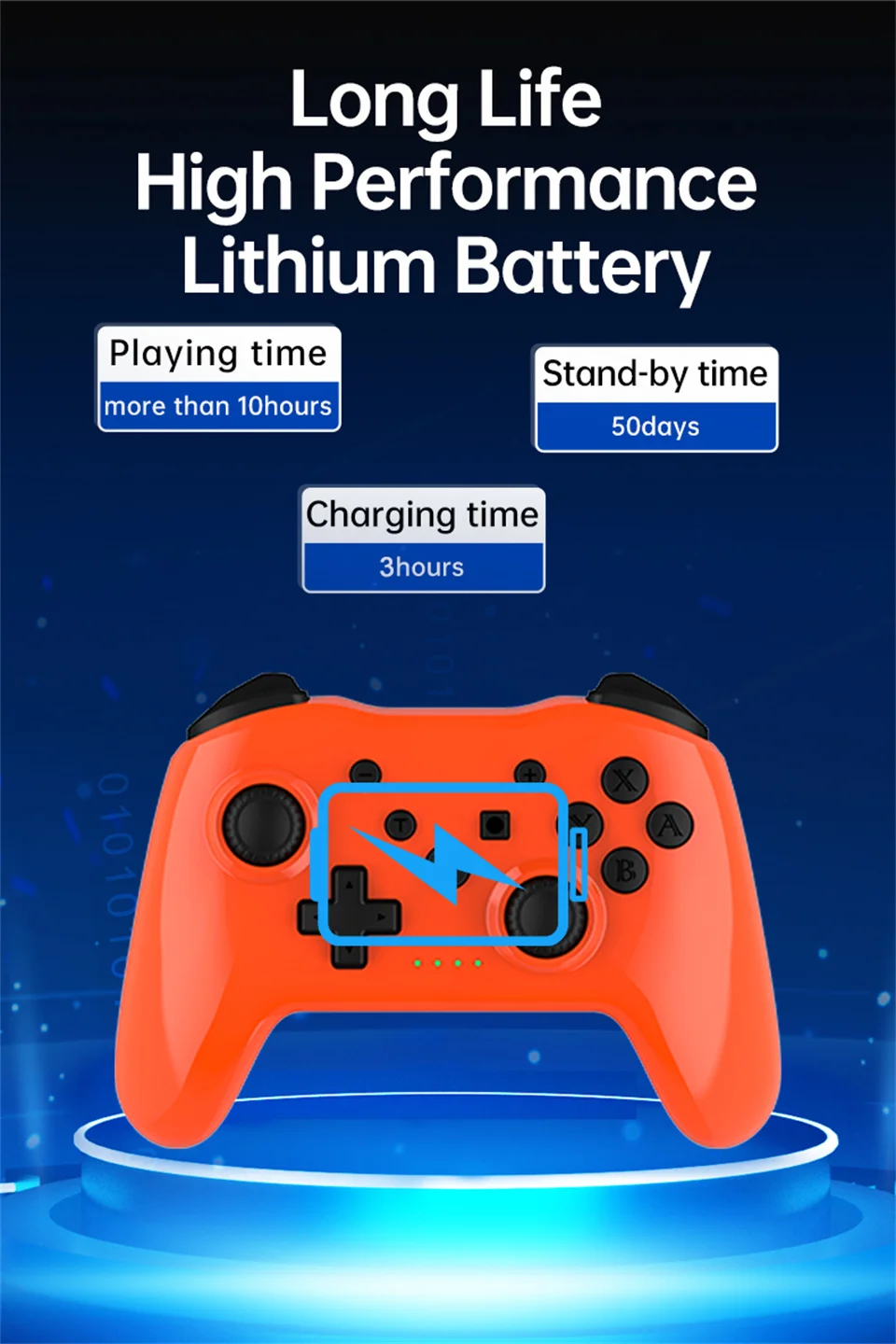 GAMINJA New Wireless Controller No Latency Bluetooth Gamepad PC Joystick For Nintendo Switch Game Console PS3 TV Box PC