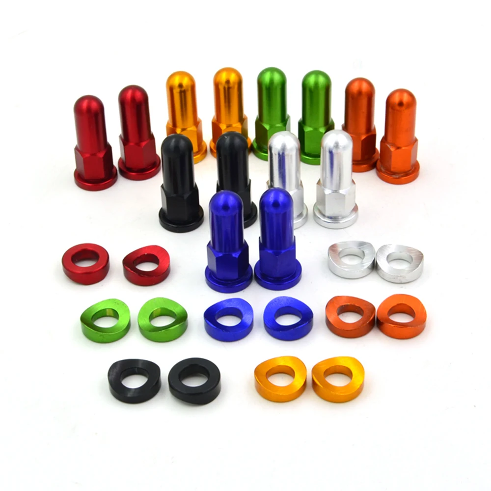 Motorbike CNC MX Rim Lock Covers Nuts Washers Security Bolts For YAMAHA YZ125 YZ250 YZ250F YZ450F WR250F WR450F YZ85 WR426F