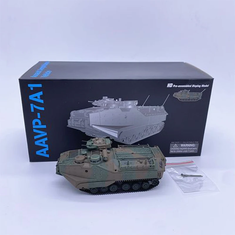 63020 1:72 Scale AAVP-7A1 Amphibious Landing Armored Vehicle Simulation Plastic Model Display Collectible Gift Toy Souvenir