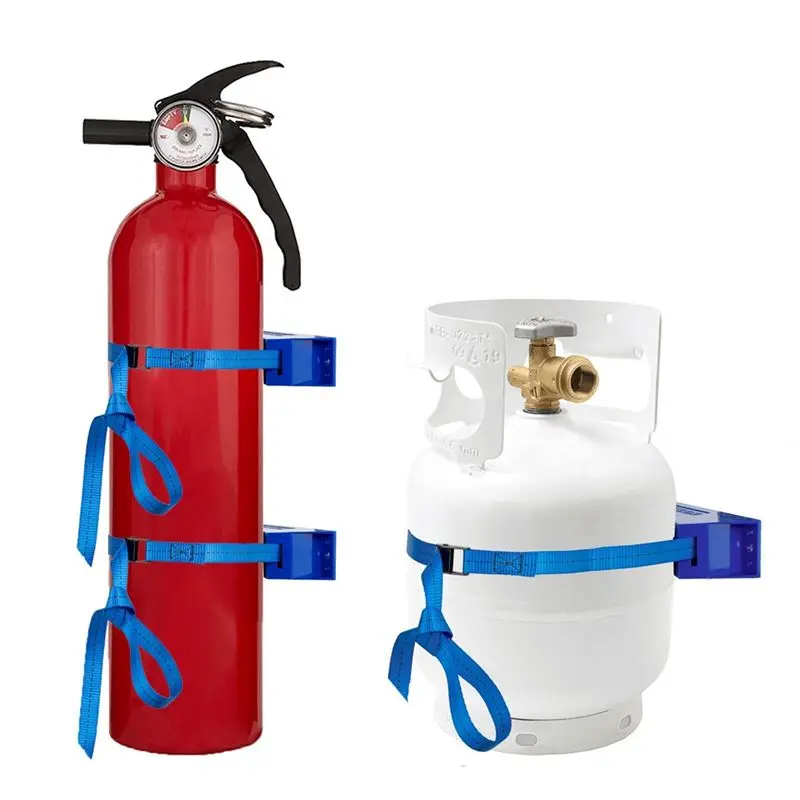 AT19-Multi-Pack Propane Cylinder Holder With Wall Bracket, Safety Band, And Screws Included, Set Of 3