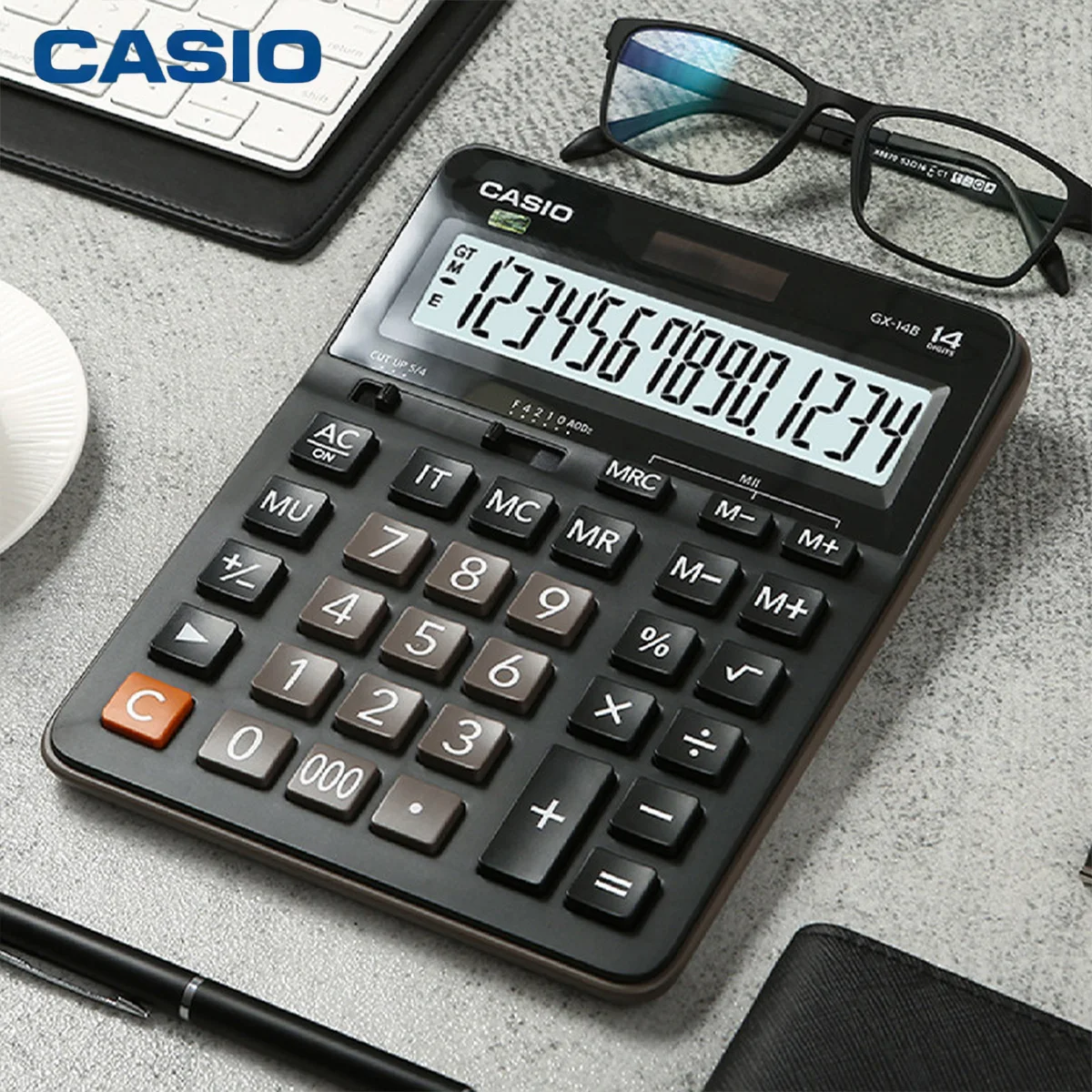 Casio DJ-120D Hundred-Step Check Accounting Financial Calculator for E-Commerce Desktop Office Use