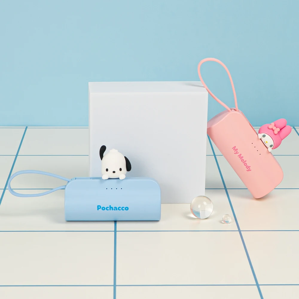 Sanrio Mie Melody docking type auxiliary battery 5000mAh C type Main 8 pin sub