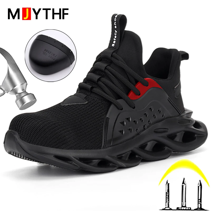 2023 Work Sneakers Men Indestructible Shoes Work Safety Shoes With Steel Toe Cap Puncture-Proof  Male Security Protective Shoes