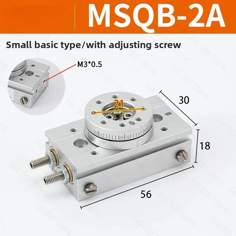 MSQB Series Rotary Table 90/180 Degrees Swing Solid Actuato  Pinion Style Rotary Table Pneumatic Cylinder