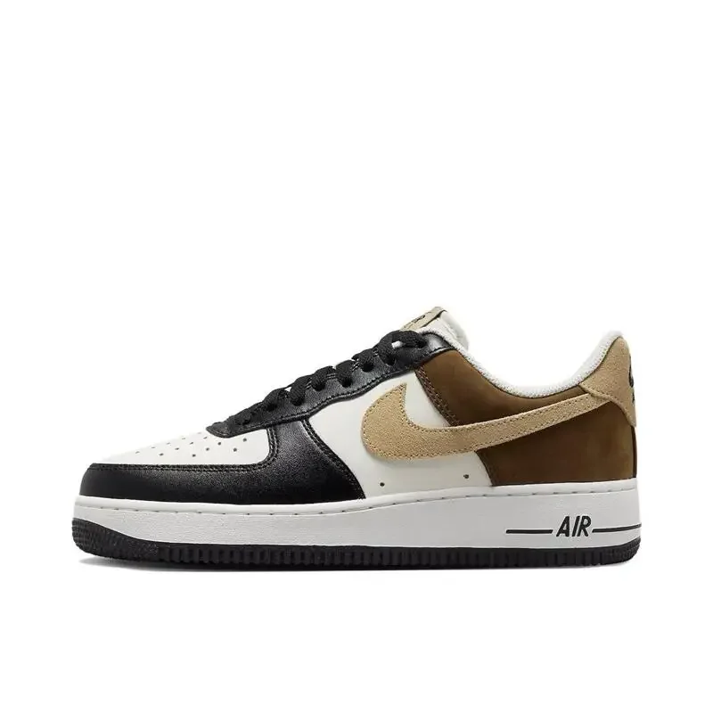 Nike Air Force 1 Men's and Women's Board Shoes Are Casual, Comfortable, Slip Resistant, Shock-absorbing, Low Cut White and Black