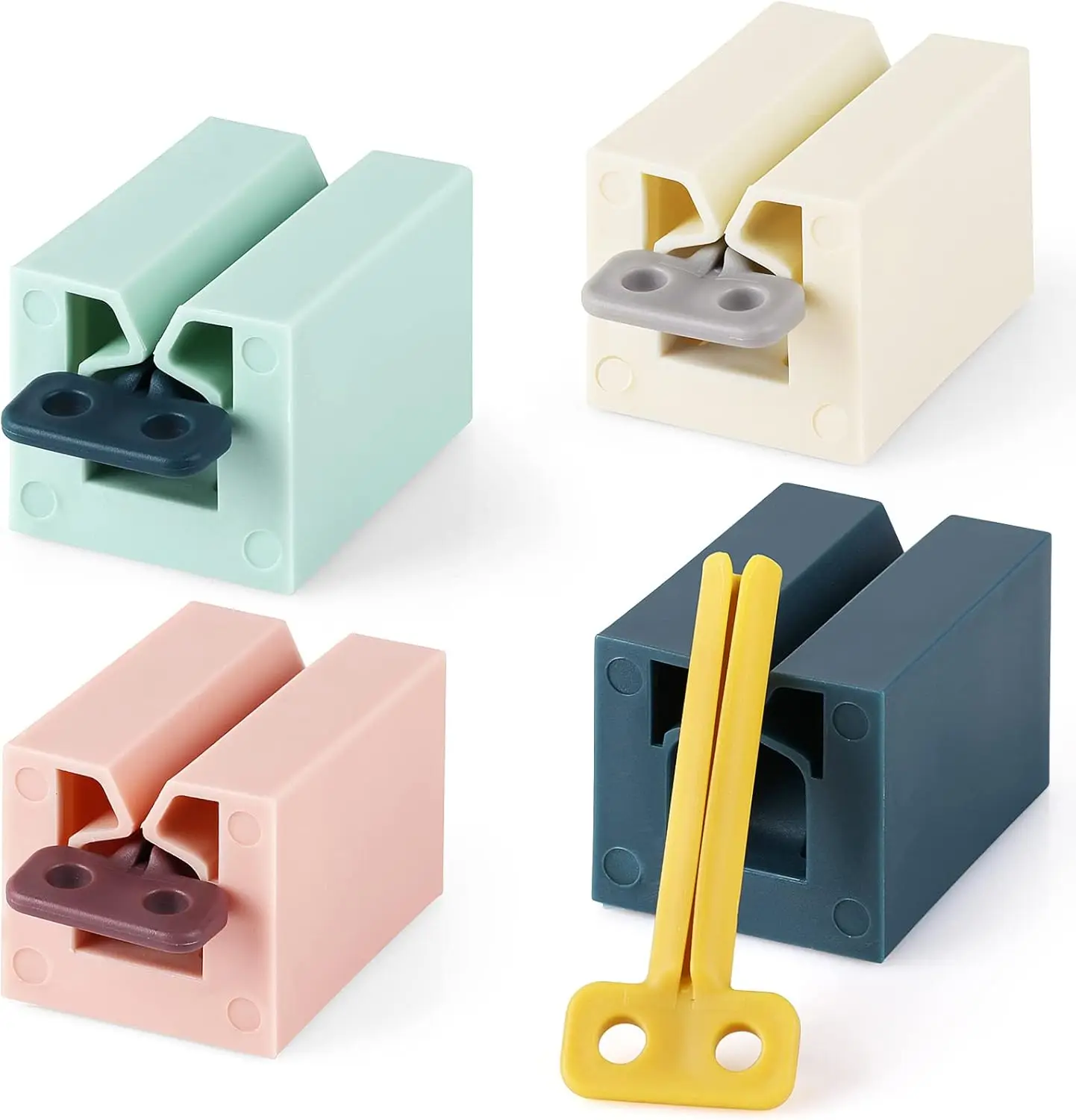 

Rolling Toothpaste Squeezer Set of 4 Standing Holder for Bathroom Organizer, Lotion, Ointment
